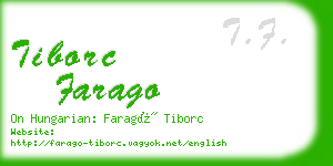 tiborc farago business card